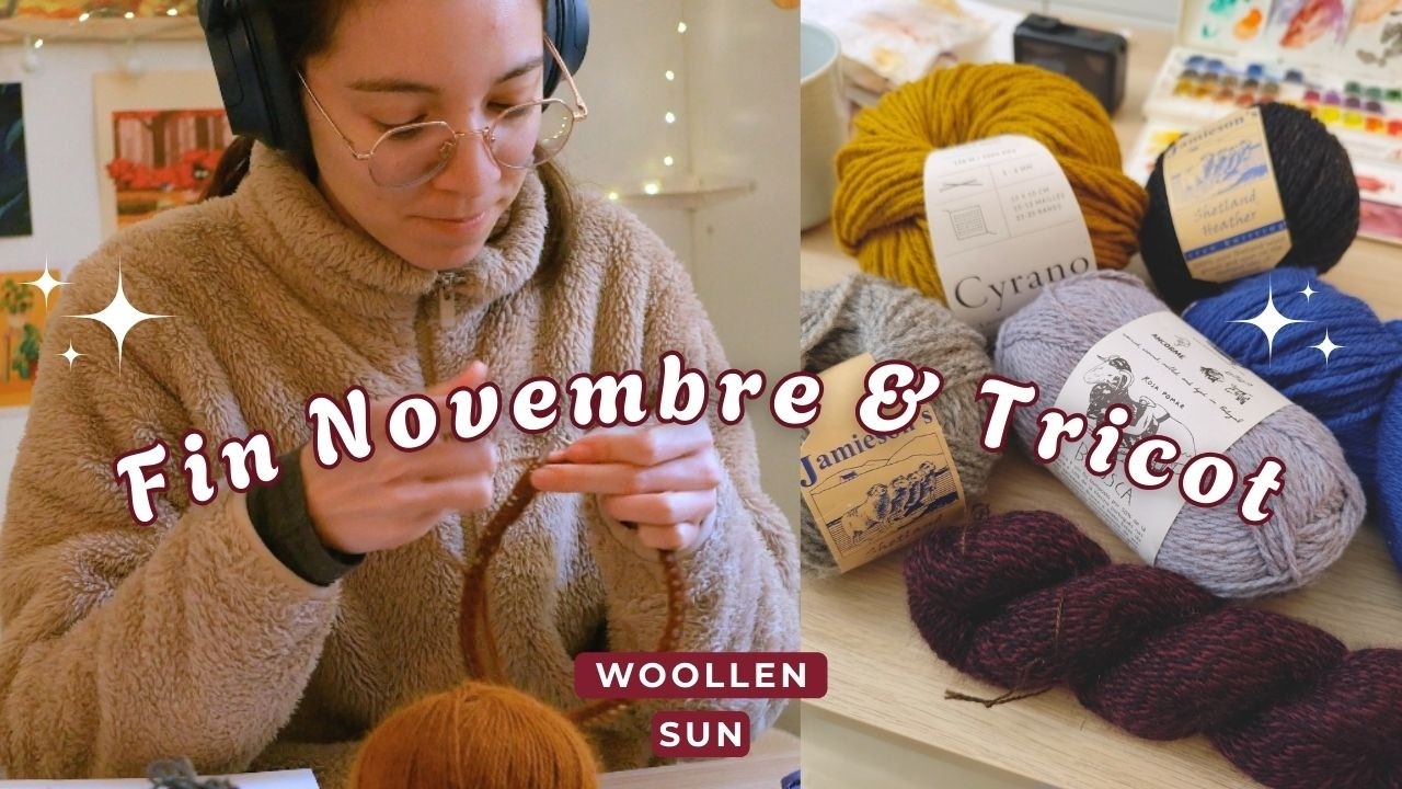 ✶ Vlog Tricot ☕ Braderie La Bien Aim&eacute;e, Chaussettes Jacquard, Bonnet Fluffy... ✶