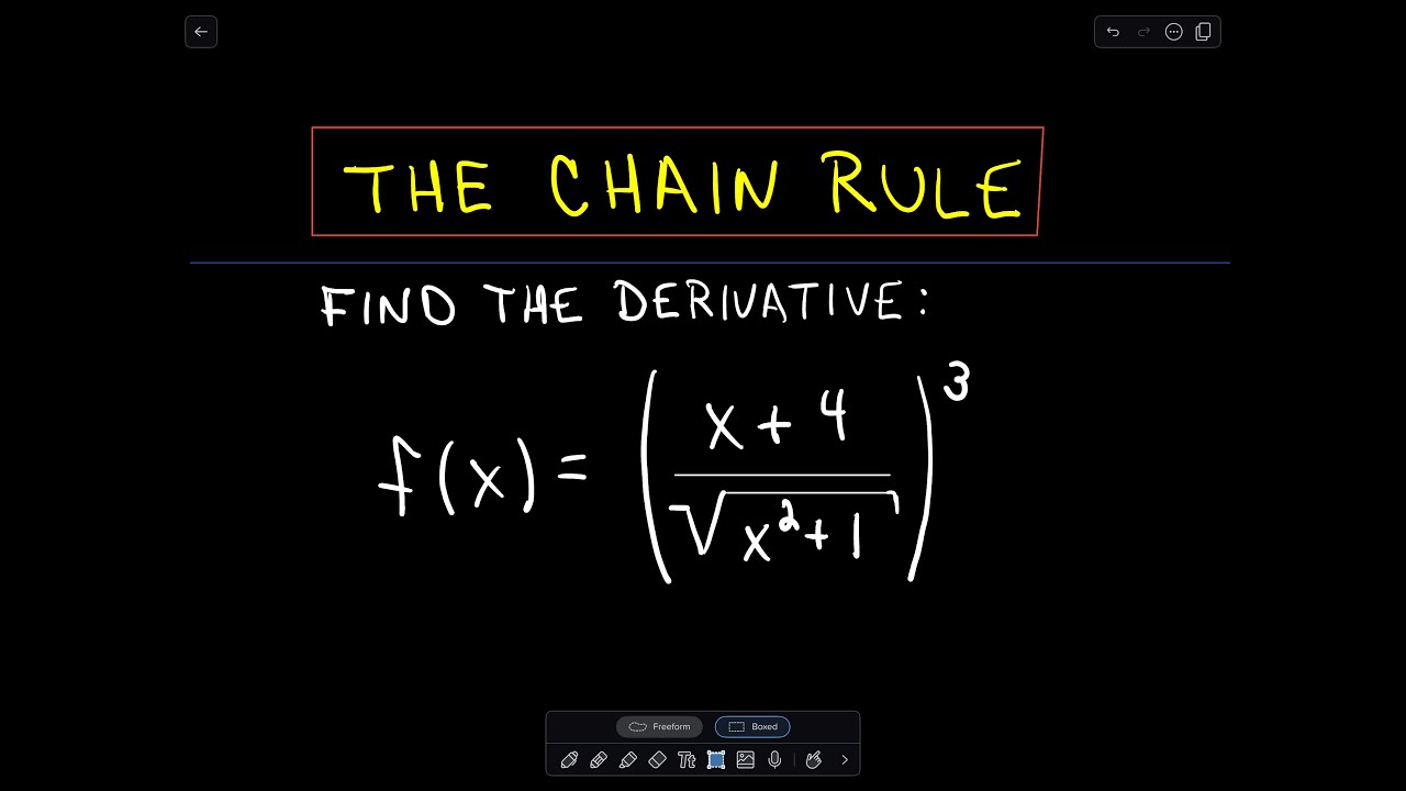 ❖ The Chain Rule : Harder Example ❖