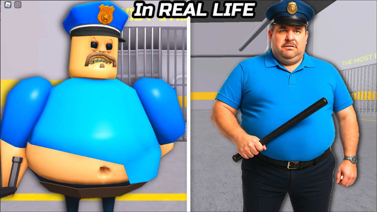 All Morphs in Real Life Roblox Barry Prison Run Great school Grumpy Gran Papa Pizza Mr Funny AniTron