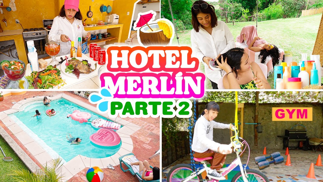 🏩 GRAN HOTEL MERLIN ✨ PARTE 2 ☀️💦 LOS HUESPEDES ME ROBAN 🤯 CINE DE TERROR 👻 RESTAURANTE EN PALAPA 🌴