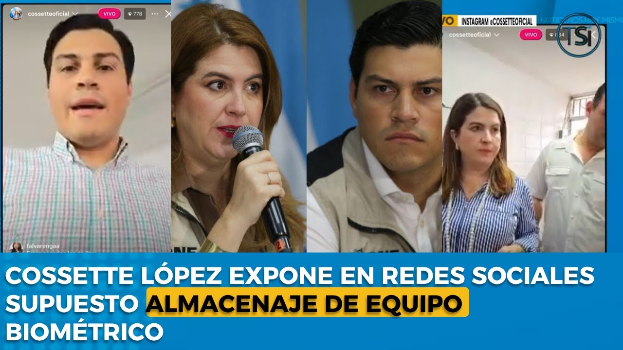 Cossette López expone en redes sociales supuesto almacenaje de equipo biométrico