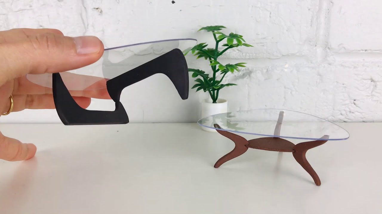 Dollhouse Miniature Mid-Century Modern MCM Coffee Table