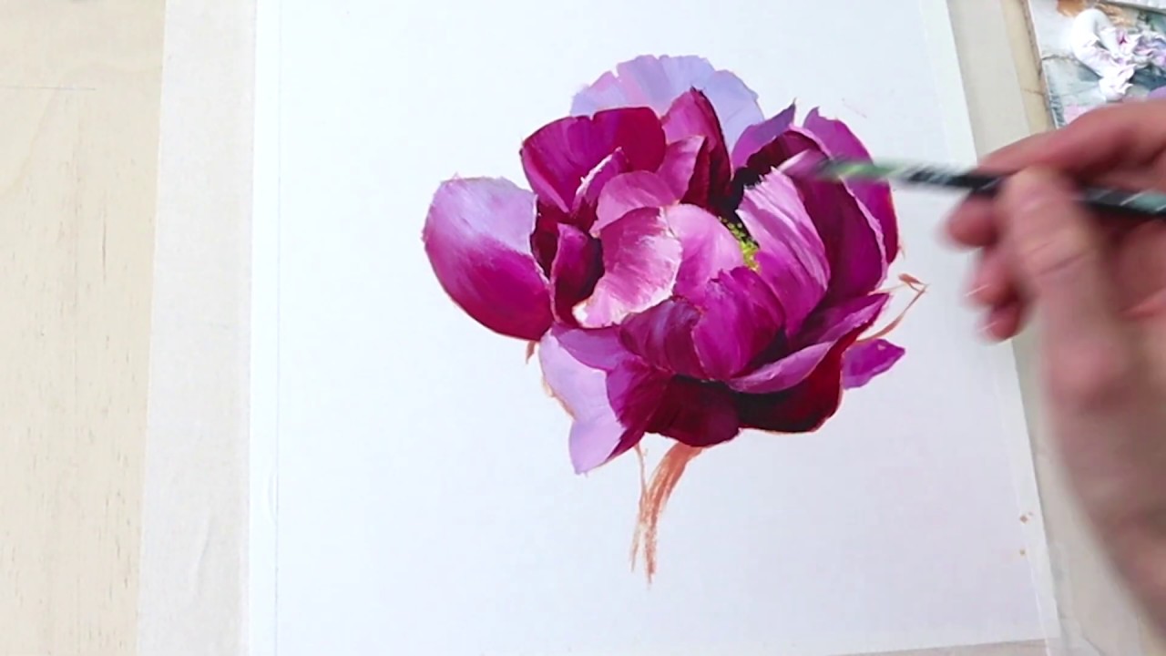 Simple Flower / OIL PAINTING TUTORIAL