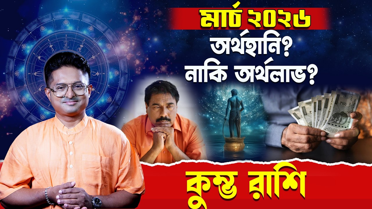 Kumbha Rashi March 2026: অর্থহানি নাকি লটারি? | Aquarius Horoscope | Achariya Debdutta