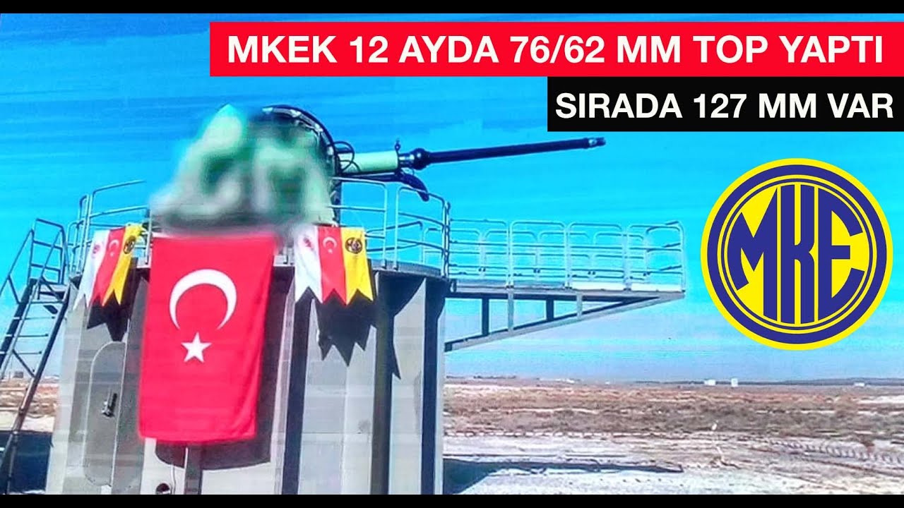 MKEK 12 ayda 76/62 mm topu yaptı, sırada 127 mm var #mkek #sahaexpo