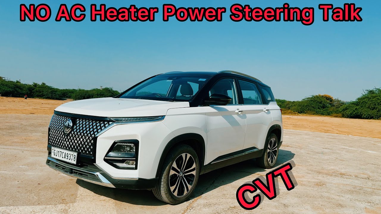 MG Hector CVT Driving Test - आज बात कुछ हट के ✨👍(No AC Heater Power Steering Talk)