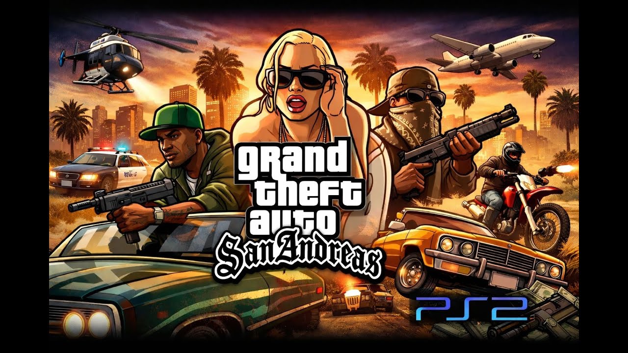 🔴AO VIVO - ZERANDO GTA SAN ANDREAS PS2 #1