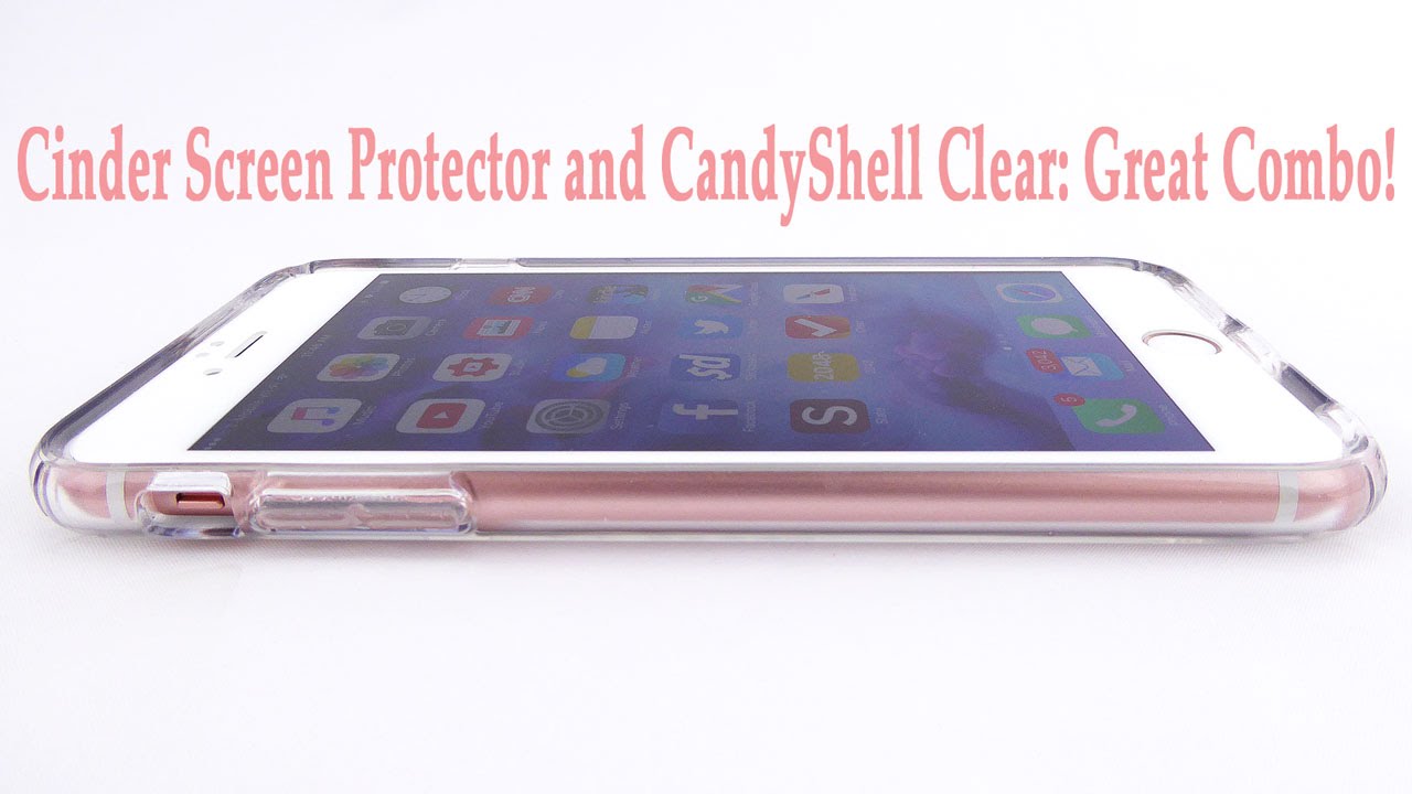 Showcase your Rose Gold with the Cinder Screen Protector and CandyShell Clear!