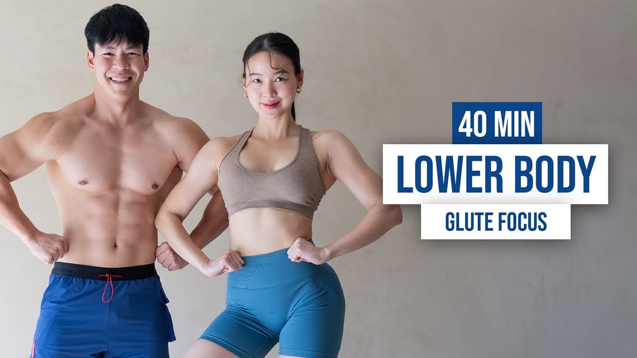 40 MIN LOWER BODY GLUTE FOCUSED | No Equipment, Superset Burn, with Modifications