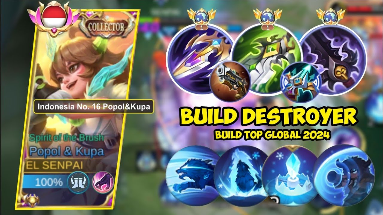 COMBO DESTROYER😱‼️ TRY THIS FOR YOUR GAMEPLAY | BEST BUILD POPOL AND KUPA 2024 | TOP GLOBAL POPOL