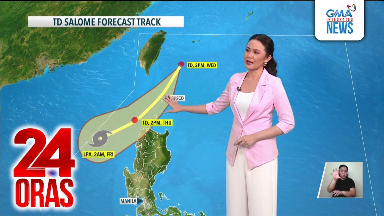 Bagyong Salome, posibleng ngayong gabi o bukas ng madaling araw magla-landfall; kung... | 24 Oras