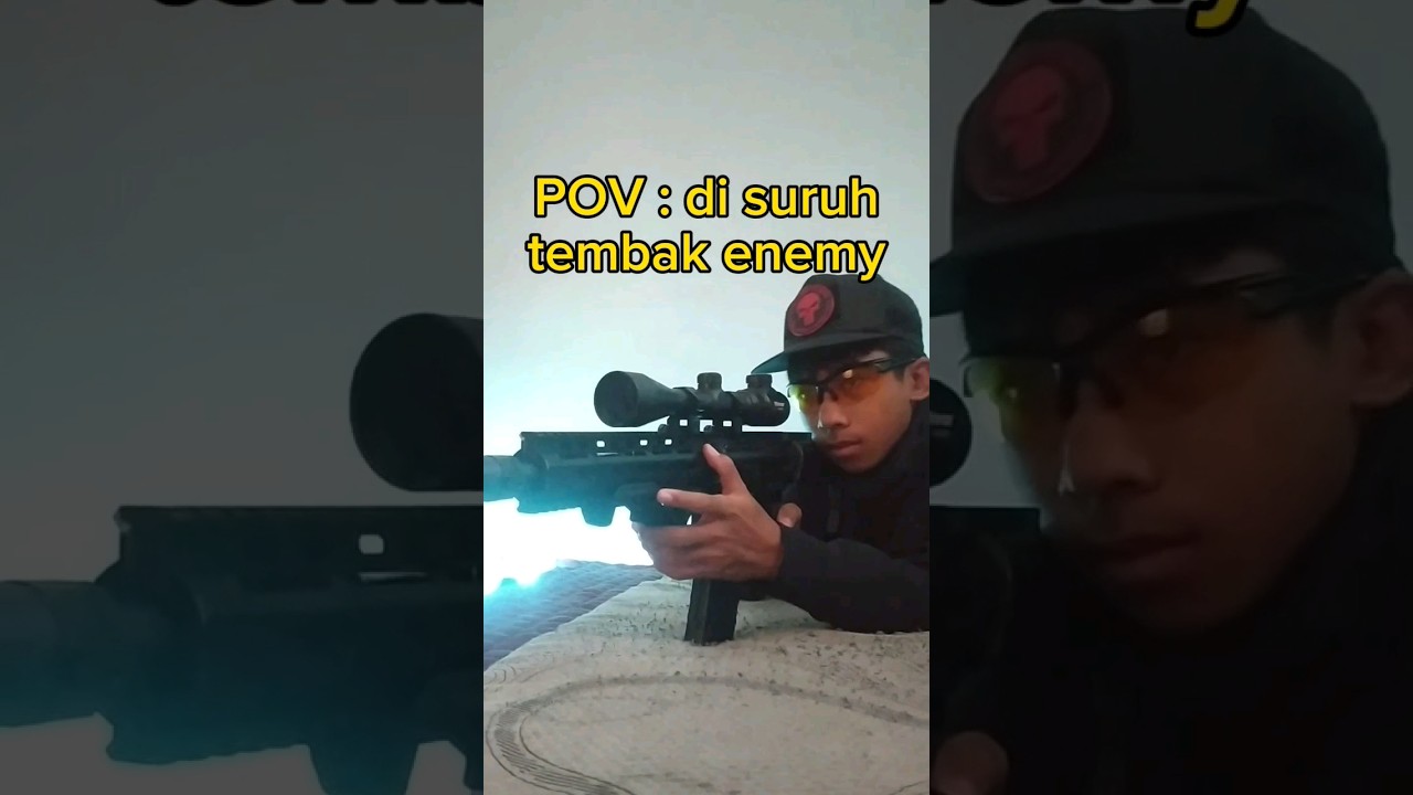AIRSOFT. POV: disuruh nembak enemy dan hati berkata lain. #airsoft #airsoftwar