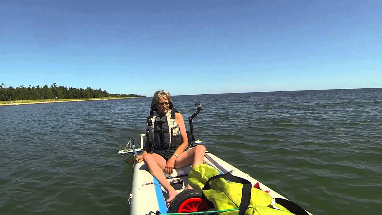 Solar Sea Eagle FastTrack 465, Lake Michigan at Door County, WI