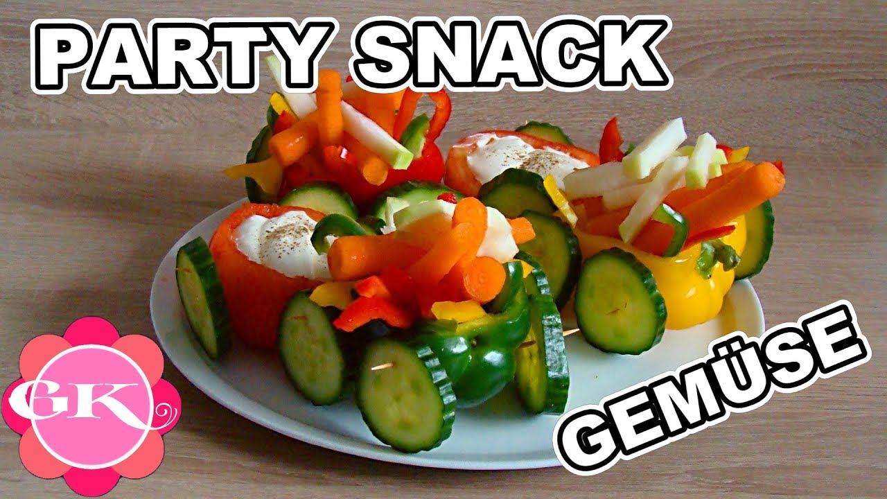 Gemüse Snack mit Dip - Party Snack - Gemüse Snack |