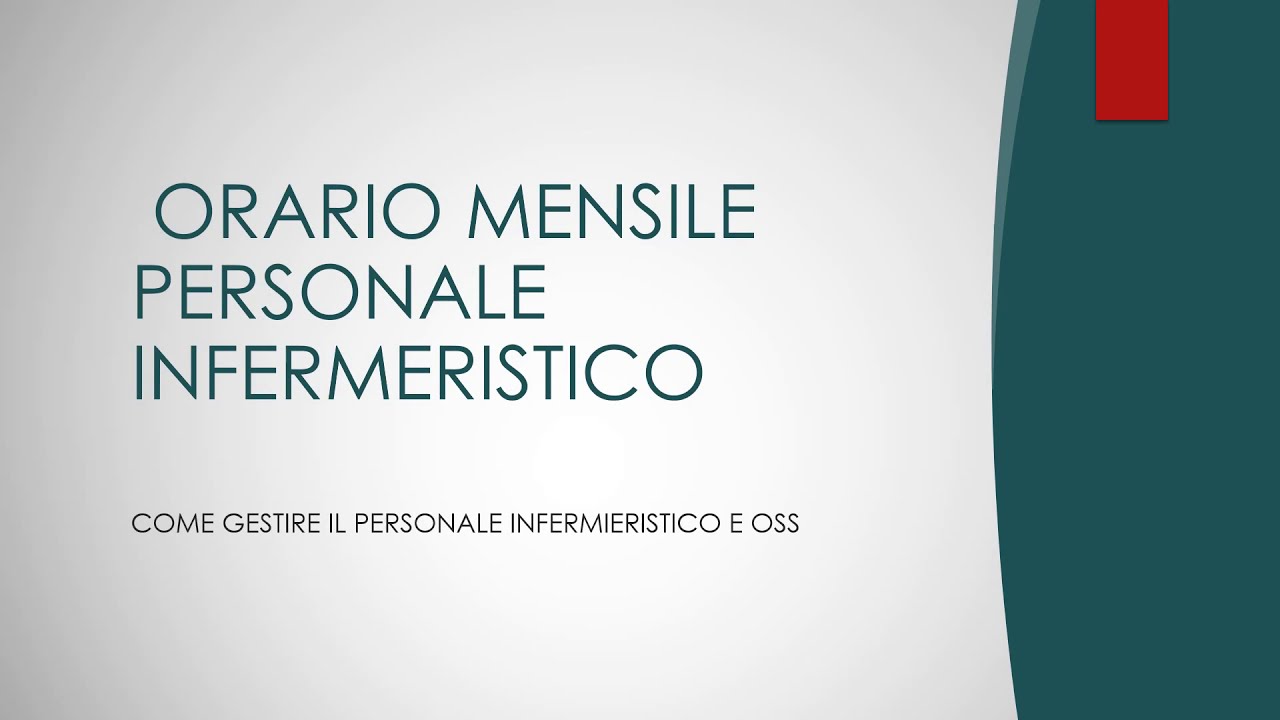 PERSONALE INFERMIERISTICO