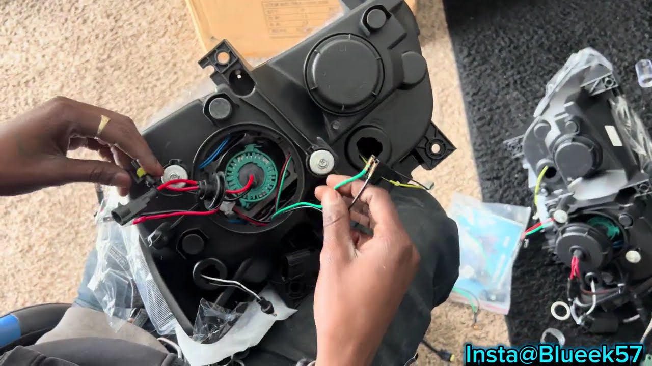 2014 dodge charger pursuit  rgb Vland headlight full install !!!