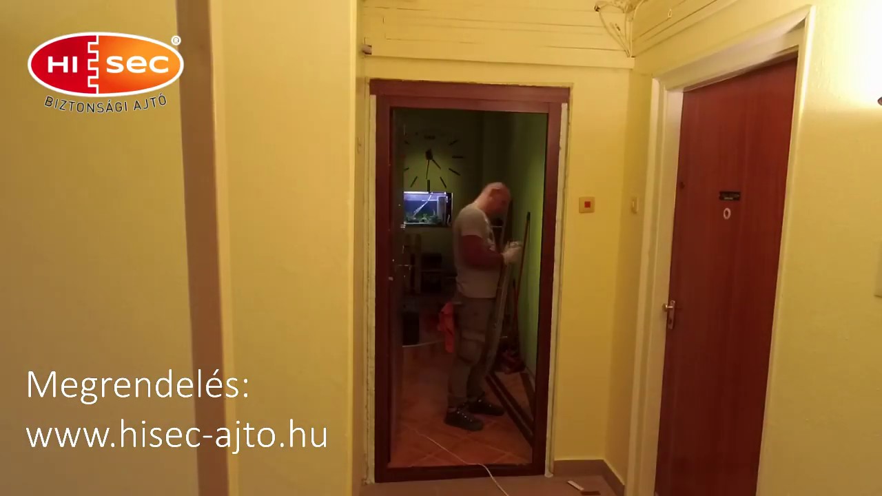 HiSec biztonsági ajtó beépítése