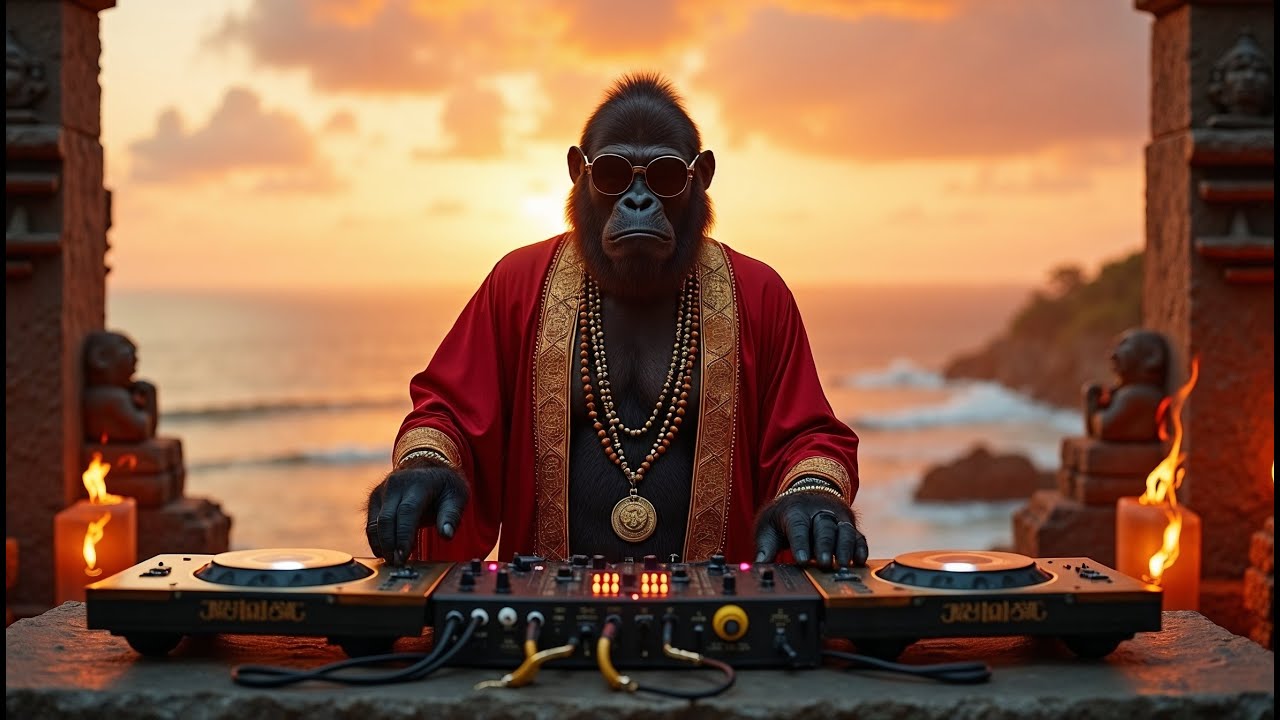 GORILLA DJ at a BALINESE CLIFFSIDE TEMPLE | Deep Trance-Infused Progressive House Set | Sunset Arps