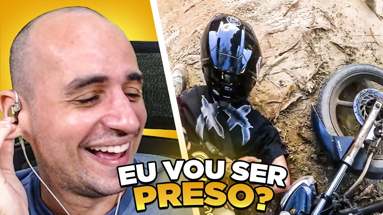 ELA CHAMOU O POLICIAL PRA FUGA! - React Enquadros de Moto (EP. 113) por Xracing Vídeos