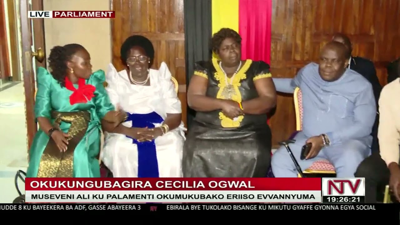 OKUKUNGUBAGIRA CECILIA OGWAL: Museveni ali ku palamenti okumukubako eriiso evvannyuma
