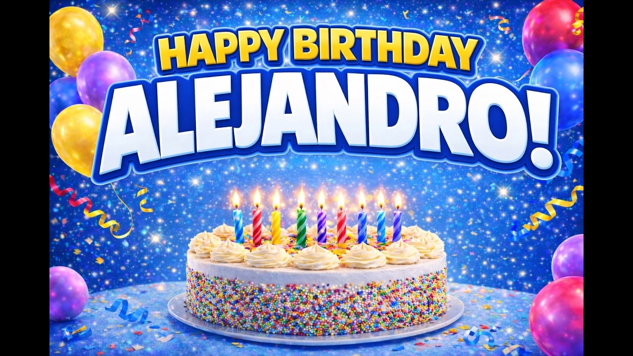 Happy Birthday Alejandro 🎂 | Birthday Song for Alejandro | Happy Birthday to Alejandro