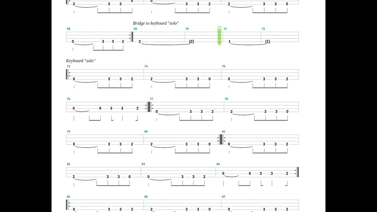 Dunkelheit + Burzum + Bass only + Bass tab