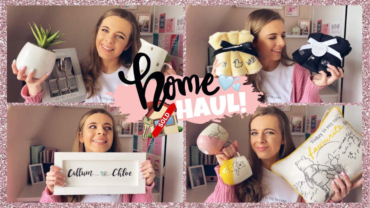 HUGE HOMEWARE HAUL FOR MY FIRST HOUSE🤩🔑🏠 B&Ms, Home Bargains, Disney, Asda & MORE😜!!