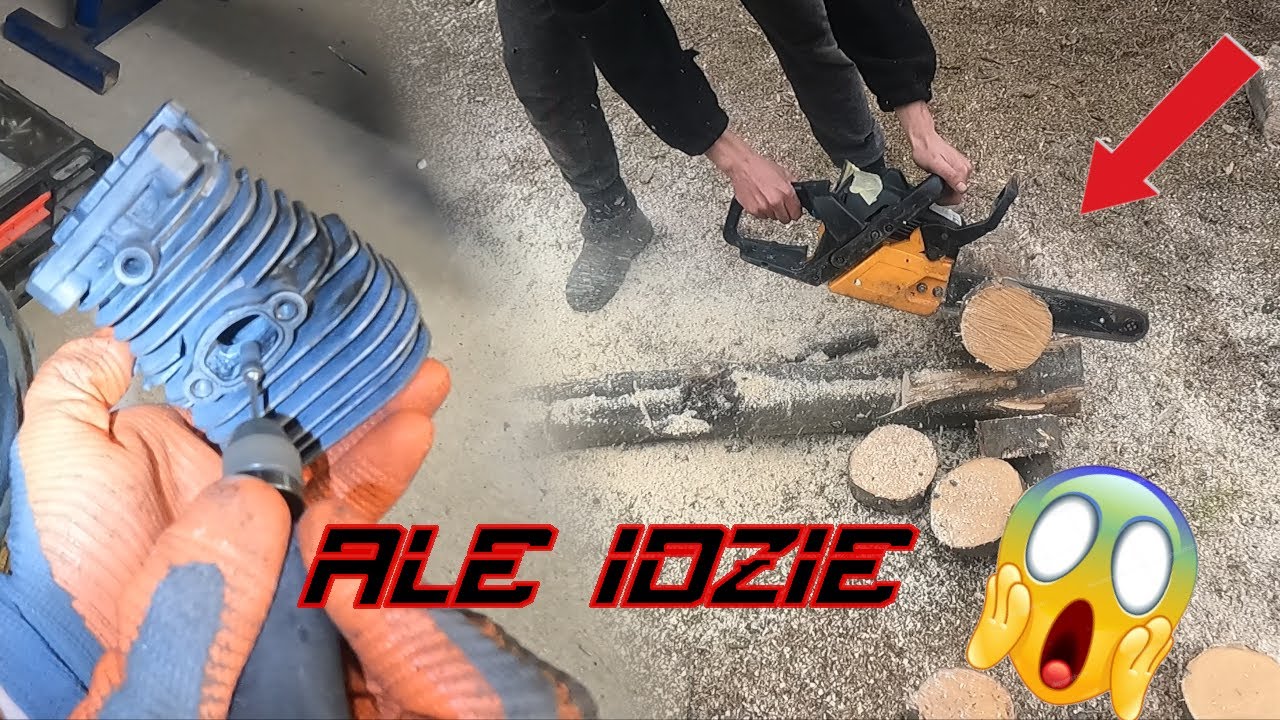 Porting Partner 351 🔥 Ale idzie 😱 Muffler mod 💨 Tuning piły i testy Dolmar 100