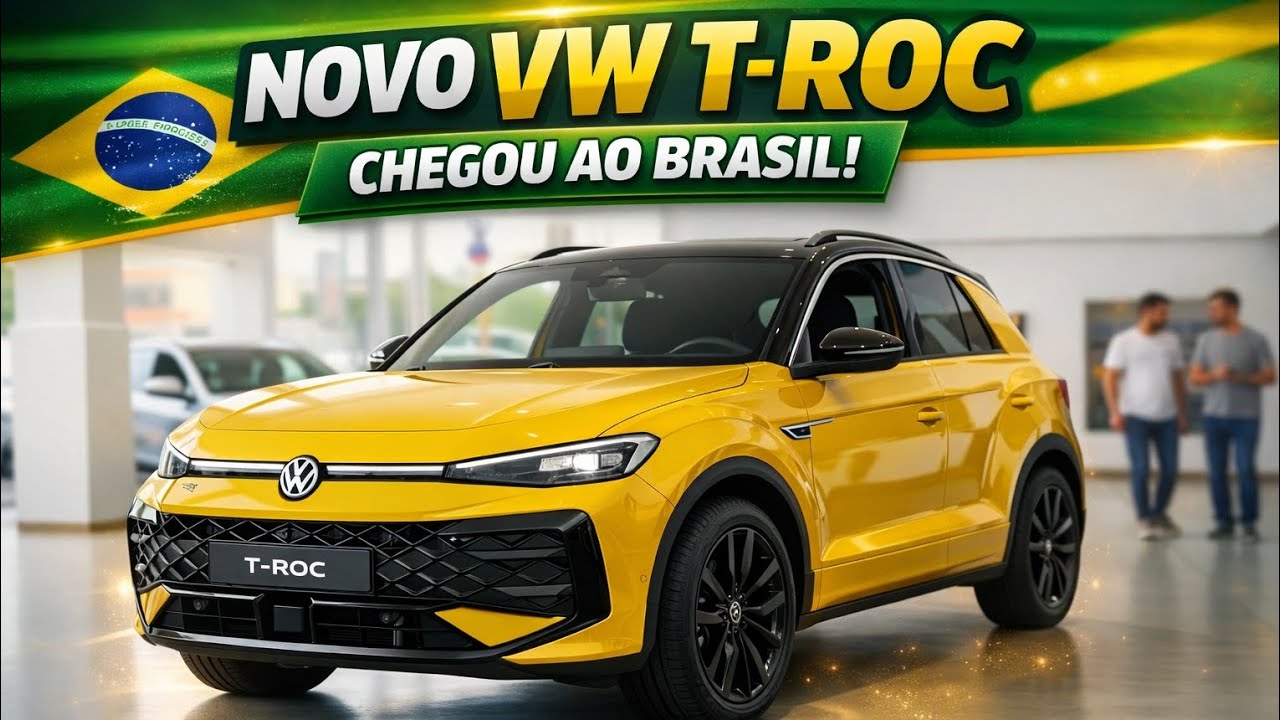 Novo VW T-Roc 2026 no Brasil: Preço, Versões e Novidades