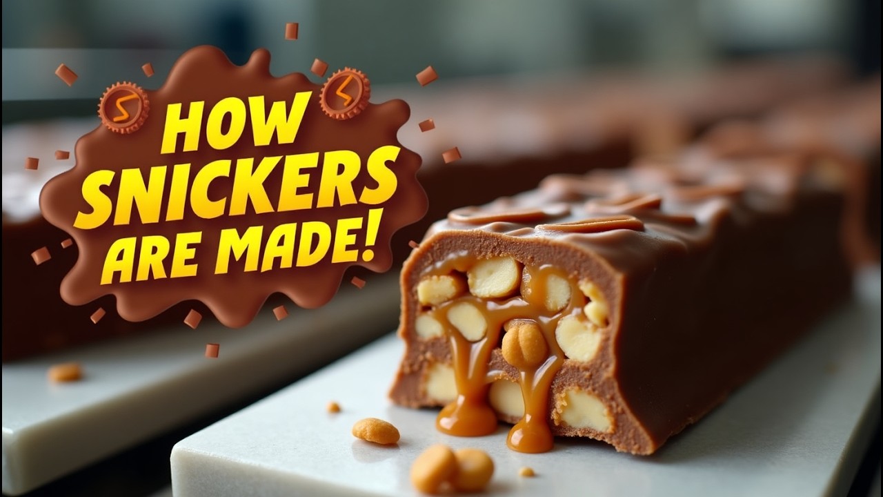 How Snickers Bars Are Made 🍫🥜 Inside the Candy Factory!