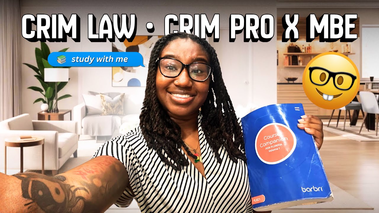 Florida Bar Prep: Crim Law, Crim Pro & MBE Study Vlog | Rule Statements + Essays✏️📚