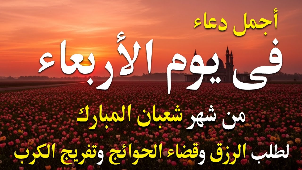 دعاء في يوم الأربعاء لطلب الرزق وقضاء الدين وتفريج الهم وتيسير الأمور باذن الله🎧😌