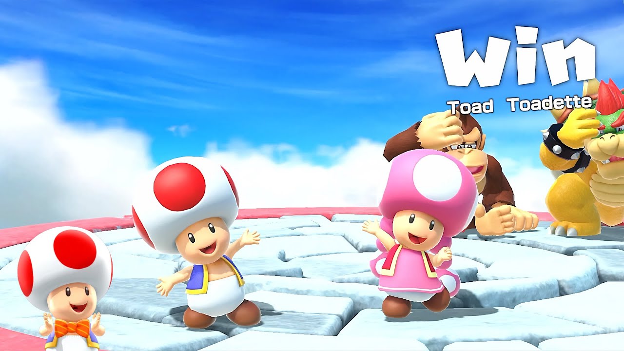 Super Mario Party Jamboree Minigames Toad and Toadette vs Donkey Kong and Bowser