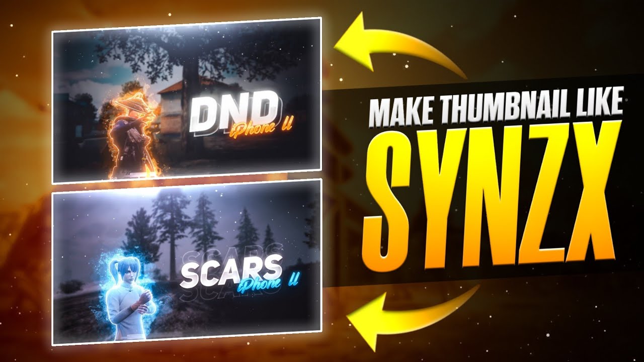 How To Make Thumbnail Like Synzx On Android 😱 | PUBG/BGMI Thumbnail Tutorial