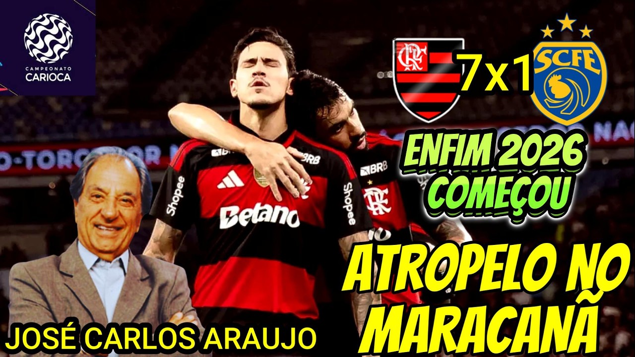 Flamengo 7 x 1 Sampaio Corrêa Narração JOSÉ CARLOS ARAUJO Carioca 2026