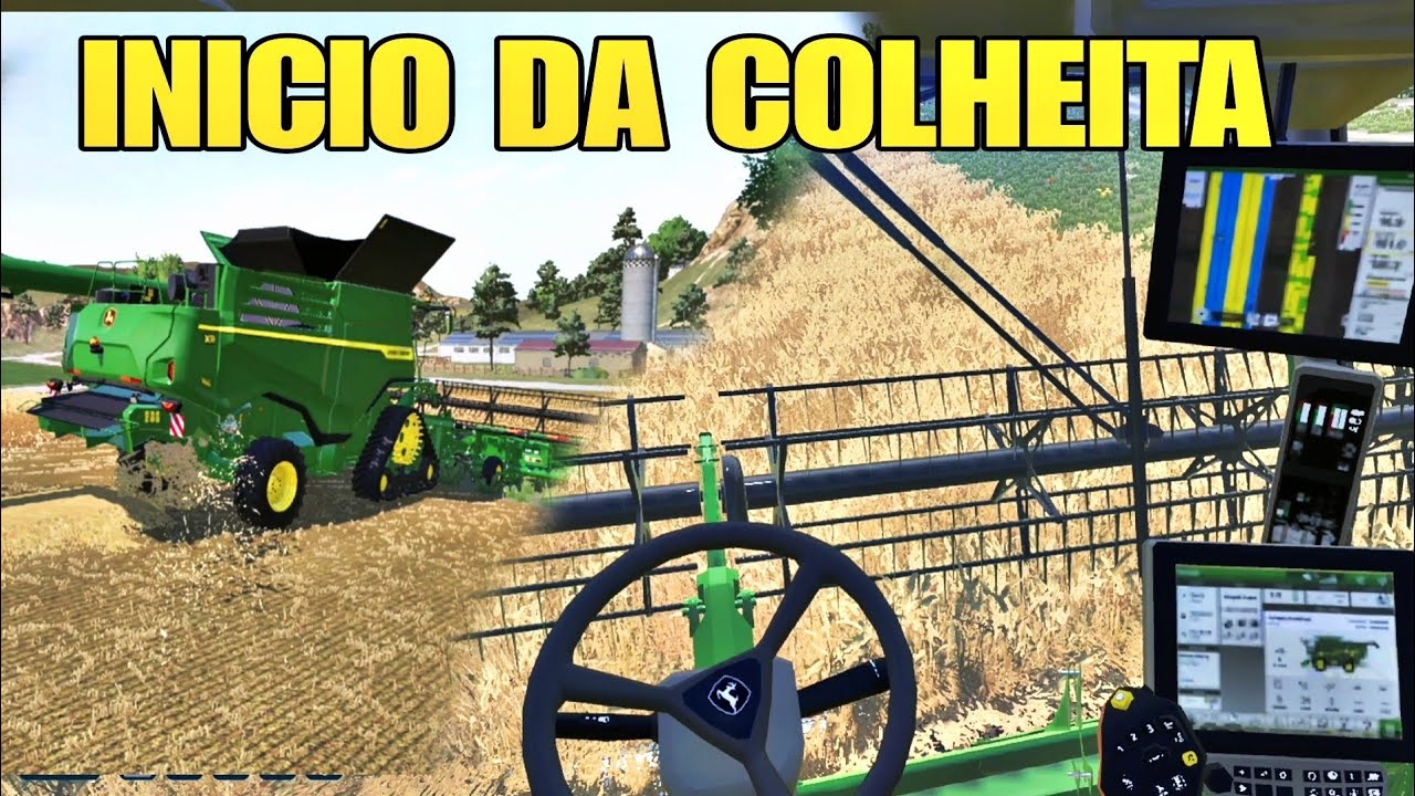 INICIO DA COLHEITA DE TRIGO FARMING SIMULATOR 23 01
