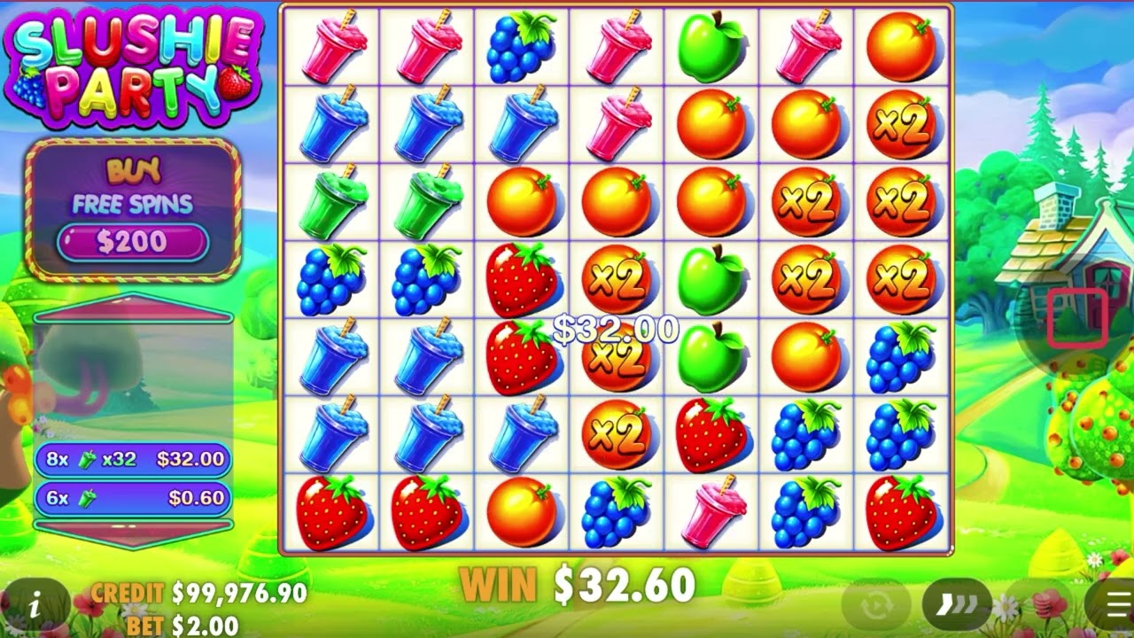 10K WIN on SLUSHIE PARTY WITHOUT BUYING THE BONUS BUY 🍧💥 SUPER BONUS GOES CRAZY! | Pragmatic Play