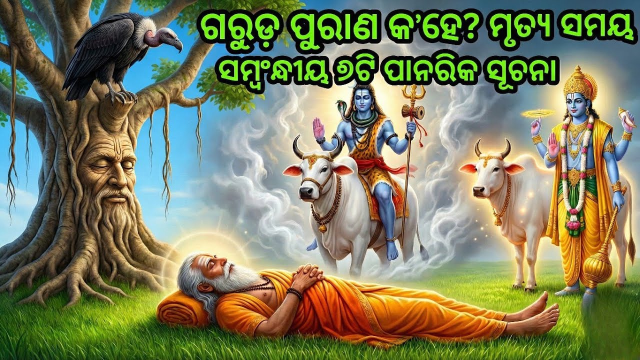 ଗରୁଡ଼ ପୁରାଣ କ’ଣ କହେ? ମୃତ୍ୟୁ ସମୟ ସମ୍ବନ୍ଧୀୟ ୭ଟି ପାରମ୍ପରିକ ସୂଚନା 