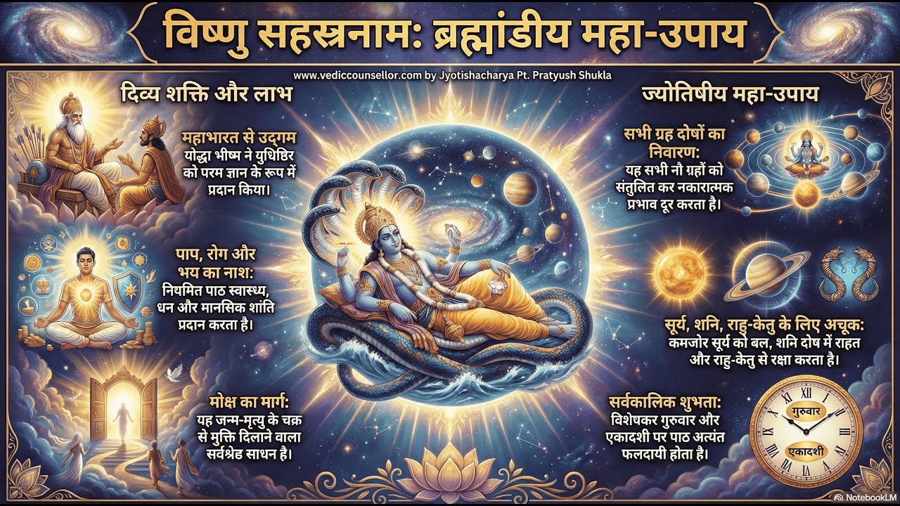 📜|| विष्णु सहस्रनाम का दिव्य रहस्य -1000 नाम कैसे बदलते हैं भाग्य और कर्म ? || #astro #spirituality