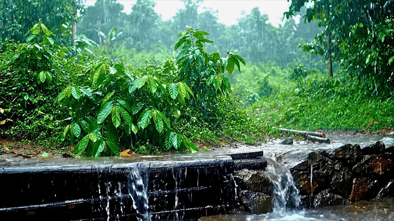 Goodbye Stress with Relaxing Rain Sounds 🌿 Gentle Rain for Soothing Relaxation & Morning Vibes
