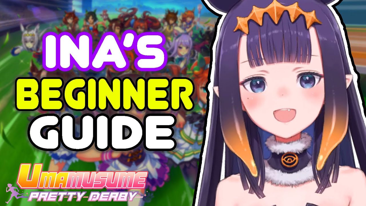 Ina with her Uma Musume's Beginner Guide, Tips and Tricks【HoloEN】