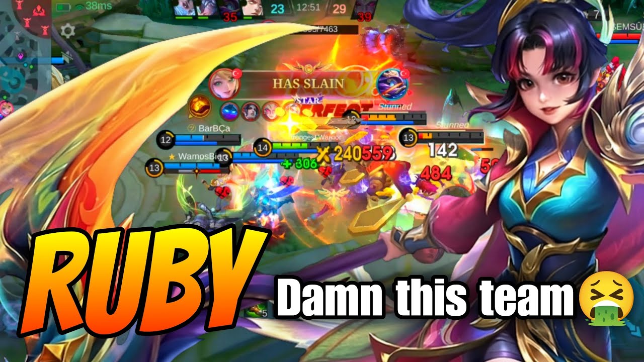 Ruby VS Dyrroth - It's a shame to incur the wrath of the team. It's a shame. #mobilelegends #mlbb