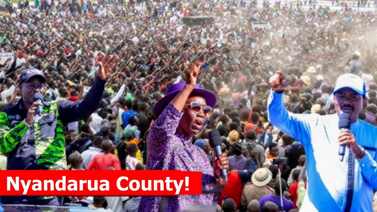 LIVE: Rigathi Gachagua and other United opposition leaders Mega Rally in Nyandarua County!