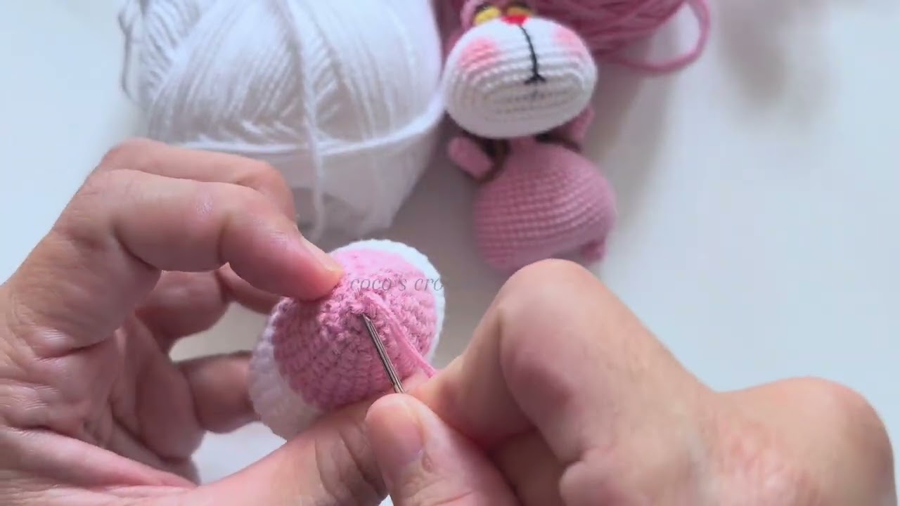 Tutorial for Cute Pink Panther Part I: Head