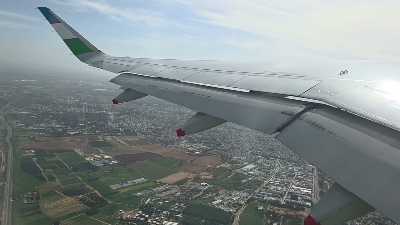 A320- Take off from Tel Aviv to Tashket 