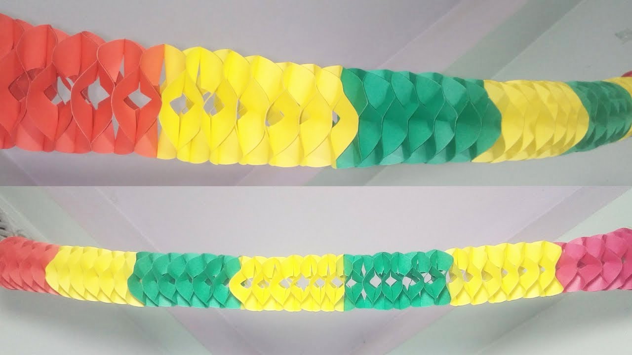 Smart fizon idea decoration for birthday / home decoration/ how to make garland with paper?