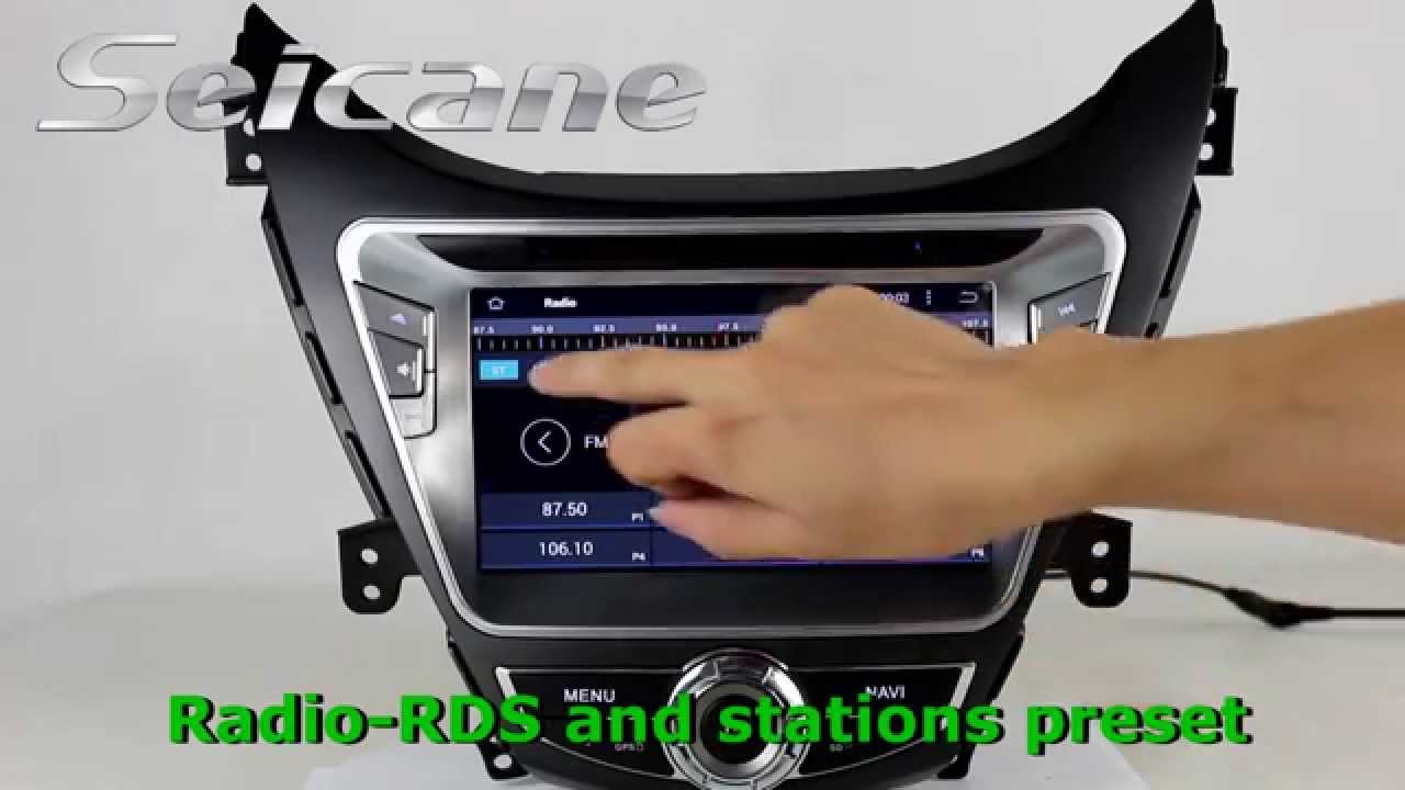 HD touch screen 2012 2013 2014 Hyundai Elantra in dash radio DVD gps navigation system with DVR OBD2