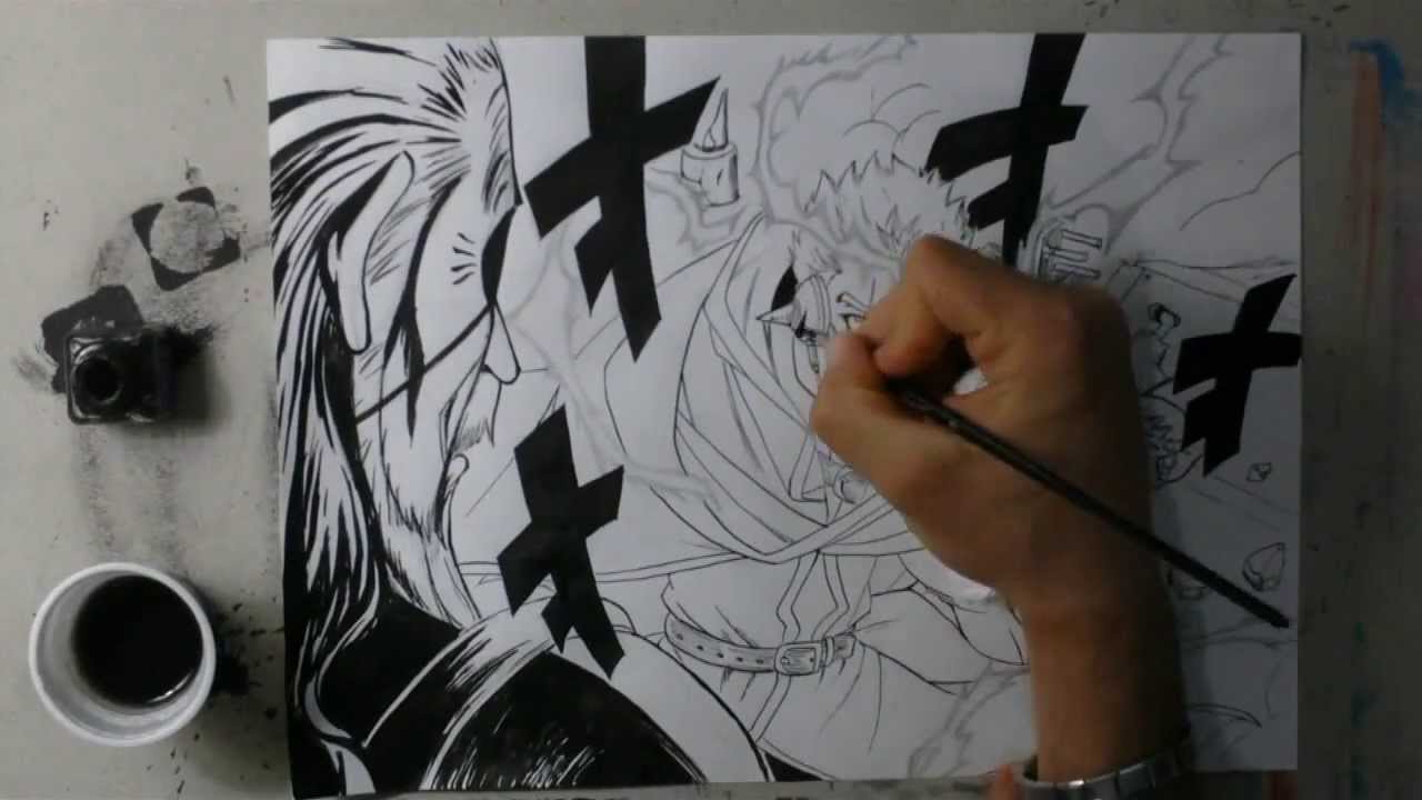 Speed drawing Laxus vs Hades -Fairy Tail-