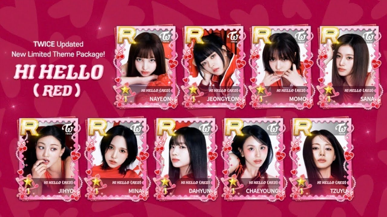 [Superstar Jyp] Twice - Hi Hello ⭐️⭐️⭐️ stars Hard Mode with LE Theme Hi Hello Red ❤️