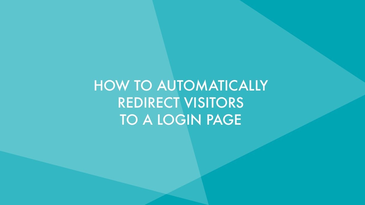 How to Automatically Redirect Visitors to a WordPress Login Page